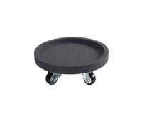 Xumh2024-3 soucoupes pour Pots de Fleurs Soucoupe à Plantes 5 Roues, bac Fleurs Rond Mobile for palettes(Noir,XXL)