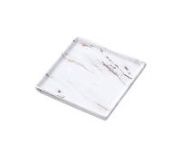 Xumh2024-3 soucoupes pour Pots de Fleurs Soucoupe for Pot de Fleurs en céramique Imitation marbre, Style Moderne, for Salon, Balcon(Grand)