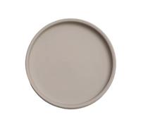 Xumh2024-3 soucoupes pour Pots de Fleurs Soucoupes de Bureau en céramique for Pots Fleurs Ronds, for l'intérieur et l'extérieur, Plateau d'égouttement(Grigio,Petit)