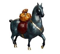 Xumh2024-3 Statue d'ornement Argent Tout de Suite Zodiaque Cheval cuivre Ornements Maison Salon entrée décorations Artisanat Ouverture