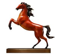 Xumh2024-3 Statue d'ornement Bronze Cheval entrée Ornement Salon Bureau à réussir Zodiaque Art Sculpture décoration de