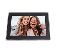 XUMIUZIY 10.1 "Crame d'image Numérique WiFi, Cadre Photo électronique Intelligent avec écran Tactile HD, 1G RAM + 32 Go de Mémoire, Auto Rotate, Bureau/Support Mural, Partagez des Photos (Black)