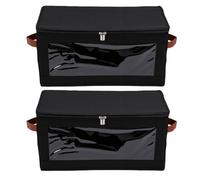 XUMIUZIY 2 Pièces 2 Pack Boîte de Rangement pour Filaments pour Bobines | Conception empilable, visibilité claire de la fenêtre, organisateur pliable, étui en tissu Oxford, conteneur de protection