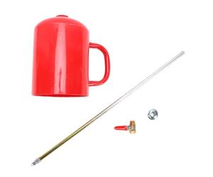 XUMIUZIY 2L Torche à Double Fond en Fonte pour Goutte de Feu Forestier | Brûleur robuste, précision du robinet à bille, allumage contrôlé, outil de gestion des terres, prévention des incendies de