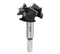 XUMIUZIY 35mm Foret Forstner en Acier allié, Coupeur de Trous pour | Conception à trois lames, installation de charnière, butée de profondeur avec limite, portable avec boîte, coupe de précision