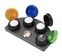 XUMIUZIY 4 Dish Watch Oil Cup Accessoire de Réparation de Montre Professionnel, Porte-gobelets à Graisse Faciles à Utiliser pour Les Réparateurs et Les Amateurs à la Maison