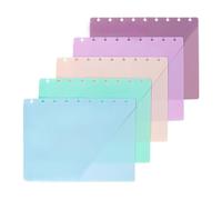 XUMIUZIY 5 Pcs Intercalaires pour Reliure à Disques avec Pochettes à 9 (5 | Construction durable, compatibilité universelle, organisation efficace