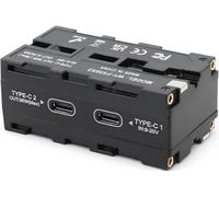 XUMIUZIY Adaptateur de Batterie Factice à Double Face, Type D'affichage de Tension Numérique Type C PD Sortie avec Circuit de Prévention de Surcharge, pour L'alimentation de la Batterie