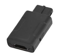 XUMIUZIY Adaptateur Vidéo Multimédia HD, Convertisseur de Console de Jeu Rétro Compact avec Sortie 720P 1080P pour N64 SFC, Prise en Charge du Rapport D'aspect 4:3 16:9 PAL NTSC