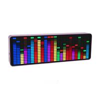 XUMIUZIY Affichage de Spectre Musical, 7 Niveaux Brighte de 7 Modes de Couleur 5V USB 20 Effets Dynamiques Contrôle Vocal ou Câble de Musique de Musique pour la pour le Country à la Maison
