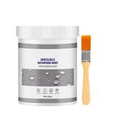 XUMIUZIY Agent Imperméable, Mastic Transparent avec Pinceau, Revêtement Protecteur pour éviter les Fuites, Effet Longue Durée, adapté au Ciment - Matériau de Peinture (300g)