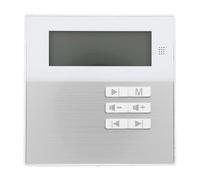 XUMIUZIY Amplificateur de Musique Mural, Amplificateur Bluetooth 5.3 à 4 Voies, écran LCD de 2,4 Pouces, Télécommande Infrarouge pour Maison, café, Cinéma