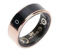 XUMIUZIY Anneau Intelligent avec Affichage pour Le Compteur de Pas de Temps et Le Contrôle des Gestes - Tracker de Fitness avec Imperméable en Acier (ID 19,9 mm / 0,78 Pouces)