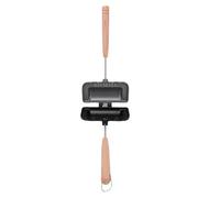 XUMIUZIY Appareil à Sandwichs Chauds, Design Compact pour Cuisson Rapide | Détachable pour un transport facile, Idéal pour les grillades en plein air, en aluminium antiadhésive, S\'adapte à toutes