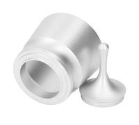 XUMIUZIY Association en Aluminium en Aluminium de Poudre de café Robuste pour une Saveur de café Lisse, Anneaux Dosage à Grande capacité Presse pour les Magasins à thé à Lait (SILVER)