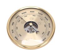 XUMIUZIY Baromètre Thermomètre Hygromètre 130 Mm pour Mur ou Bureau | Affichage à cadran analogique, utilisation en serre au bureau à domicile, corps en alliage d\'aluminium, taille compacte