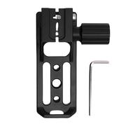 XUMIUZIY Base D'anneau de Montage pour TréPied, Pied de Collier D'objectif en Alliage D'aluminium avec Trous Filetés 1/4 et 3/8, Plaque à Dégagement Rapide pour Objectifs RF 70 200 Mm