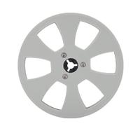 XUMIUZIY Bobine de Ruban Adhésif 1/4" 5", Bobine en Plastique Vide pour Studer à Magnétophone, avec Bride NAB, Ports de Ventilation à 6 Trous (GREY)