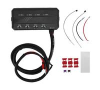 XUMIUZIY Boîte à Fusibles pour Moto, Bornier 20 A à 4 Circuits avec Indicateur LED, pour Voitures, Camions, Bateaux, VTT, UTV