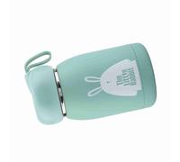 XUMIUZIY Bouteille d'eau Isolée Sous Vide Design Lapin |Jolie Tasse en Acier Inoxydable pour le café et le thé (GREEN)