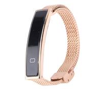 XUMIUZIY Bracelet Intelligent pour Hommes et Femmes, Tracker d'activité et de Fitness, Prend en Charge Le Compteur de Pas de Rappel D'appel Entrant, Bracelet Intelligent en Acier étanche (Gold)