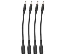 XUMIUZIY Câble de Convertisseur de Puissance CC Interchangeable, 4 Pièces, Matériau ABS Noir Léger pour Les Utilisateurs D'ordinateurs Portables