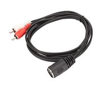 XUMIUZIY Câble DIN Femelle 5 Broches vers 2 Mâles avec Blindage en Spirale OFC pour la Suppression EMI RFI Matériau de Haute qualité pour une Meilleure Expérience Sonore