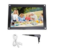 XUMIUZIY Cadre Photo Numérique, Trame Photo Numérique Smart WiFi de 10,1 Pouces avec écran Tactile 1280x800, Portrait Automatique et Paysage, Construit en Mémoire de 32 Go, pour Le (Black)