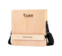 XUMIUZIY Cajon Tambour en Bois 3 en 1, Instrument de Percussion à Main avec Création Sonore Polyvalente pour Débutants, Musiciens Itinérants, Bois de Zèbre, D'érable, Bouleau