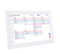 XUMIUZIY Calendrier Numérique et Tableau des Tâches de 13,3 Pouces, Affichage Interactif à écran Tactile WIFI pour les Horaires Familiaux, Cadre Photo Numérique avec édition de Photos AI, (WHITE)