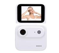 XUMIUZIY Caméra d'action avec écran Rabattable Caméra de Sport HD 1080P D'aventure avec Grand Angle 143 ° Anti-secousse pour la Diffusion en Direct Cyclisme Ski Randonnée (White)