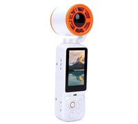 XUMIUZIY Caméra Portable 4K avec Ventilateur, Caméra POV Numérique 64 MP | Objectif Rotatif à 180°, Interface Filetée 1/4", Caméra et Ventilateur Combinés, Charge Rapide de Type C, Caméra Portable