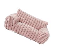 XUMIUZIY Canapé Confortable pour Chiens de Petite et Moyenne Taille, Canapé-lit Chaud avec Dossier à Trois Côtés pour Une Utilisation Toute L'année et Un Soutien Maximal (S 60 * 45 * 20 cm)