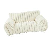 XUMIUZIY Canapé Confortable pour Chiens de Petite et Moyenne Taille, Canapé-lit Chaud avec Dossier à Trois Côtés pour Une Utilisation Toute L'année et Un Soutien Maximal (M75*50 * 20 cm)