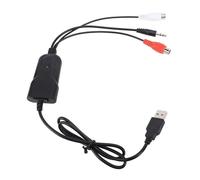 XUMIUZIY Capteur de Son USB à Taux d'échantillonnage élevé |Convertisseur de Cassette en MP3, Interface AV 3,5 Mm,