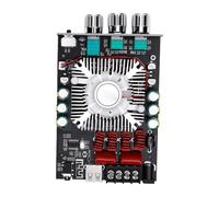XUMIUZIY Carte Amplificateur Bluetooth Double TDA7498E 160W 2.0 Canaux | Module D'ampli HiFi, Entrée BT 5.0 et AUX, 4-8 Ohm, pour Haut-parleurs de Cinéma Maison, Système DIY, Protection contre