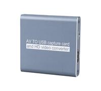 XUMIUZIY Carte de Vidéo USB pour Convertisseur Analogique-numérique, avec Interface Multimédia HD, Convertisseur AV vers USB 1080p pour Magnétoscope, DVD, Caméscope, PC