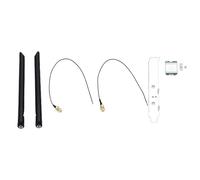 XUMIUZIY Carte WiFi 6E, Chipset MT7920 1800 Mbps Double Bande 2,4 GHz 5 GHz avec Antennes 8 DBi, pour Ordinateurs Portables Winos 10 11 Interface M.2 2230 A E