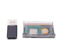 XUMIUZIY Cartouche Flash Universelle, Prise en Charge de la Carte Mémoire 2 Go pour SP NDSL, avec compatibilité au Format FAT (Noir Transparent)
