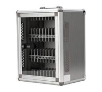 XUMIUZIY Casier pour Téléphone Portable avec 36 Compartiments et Serrure | Verrouillage mécanique par mot de passe, cadre en aluminium robuste, conception portable, solution montable au mur