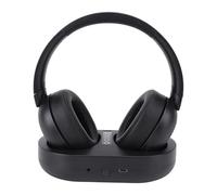 XUMIUZIY Casque sans Fil pour Regarder la Télévision, Casque TV Bluetooth 5.3/2.4G sans Fil avec Port Optique/AUX 3,5mm et Station de Charge, 50h d'autonomie, pour Les Personnes âgées (Noir)