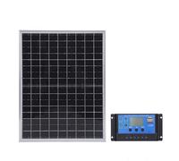 XUMIUZIY Chargeur de Panneau Solaire Monocristallin Universel pour Voiture Bateau RV Chargeur Solaire Compact pour les Aventures en Plein Air (15W)