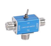 XUMIUZIY Commutateur Coaxial D'antenne CB Ham à 2 Voies, 100 W 1-30 MHz | Répartiteur de Câble Coaxial à 2 Voies, Connecteur SL16/UHF, Commutateurs D'antenne Coaxiaux BNC pour Radio CB HF VHF UHF