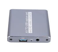 XUMIUZIY Convertisseur AV vers Numérique, Carte de Vidéo USB 3.0 pour Caméscope DVD VHS VCR, avec Aperçu Multimédia HD en Temps Réel et Adaptateur USB C, pour Jeux Rétro OBS