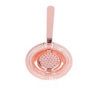 XUMIUZIY Crépine de Barre de Filtrage Fin D'acier Inoxydable pour la Fête de Restaurant de Barman de Cocktails, Filtre de Glaçons D'économie de Travail pour les Barres (Or Rose)