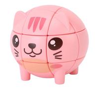 XUMIUZIY Cube de Vitesse en Forme de Chat, Jeu de Puzzle éducatif pour Enfants, Jouet ABS de difficulté de Troisième Niveau pour la Liaison Parents-Enfants