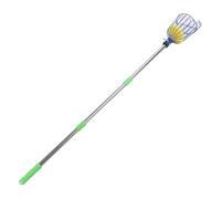 XUMIUZIY Cueilleur de Fruits en Acier Inoxydable Facile à Assembler avec Poteau de Panier, Outil de Récupération de Fruits Permettant D'économiser du Travail pour Citron Orange Avocat Kaki jusqu'à