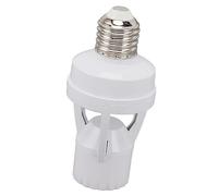 XUMIUZIY Douille D'ampoule E27 à Détection de Mouvement pour Garage | Détection infrarouge PIR, adaptateur d\'ampoule marche/arrêt automatique, base à vis pour placard de couloir de porche,
