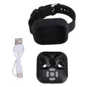 XUMIUZIY Écouteur sans Fil avec Page Turner, Télécommande de Déclencheur de la Caméra, Sangle de Montre, Bluetooth 5.4 Écouteur à Distance de Défilement pour Livre électronique Short (Black)
