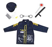 XUMIUZIY Ensemble de Costumes de Jeu de Rôle pour Enfants, Vêtements D'officier pour Faire Semblant de S'amuser, Faciles à Nettoyer pour de Bons Souvenirs D'habillage